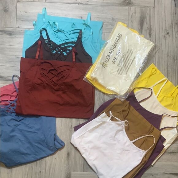 Zenana outfitters Camisole Top - Multicolor multi size lot of 14 never worn - Picture 1 of 9